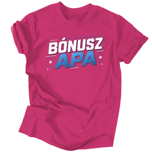 Bónusz apa férfi póló (Rózsaszín)