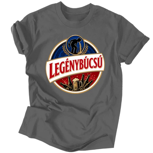 Legénybúcsú férfi póló (Grafit)