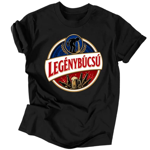Legénybúcsú férfi póló (Fekete)
