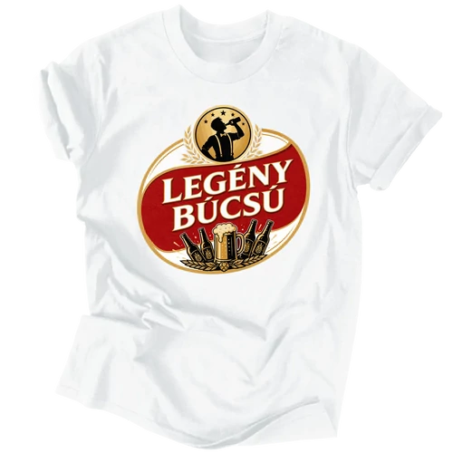 Legénybúcsú férfi póló (Fehér)