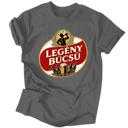 Legénybúcsú férfi póló (Grafit)