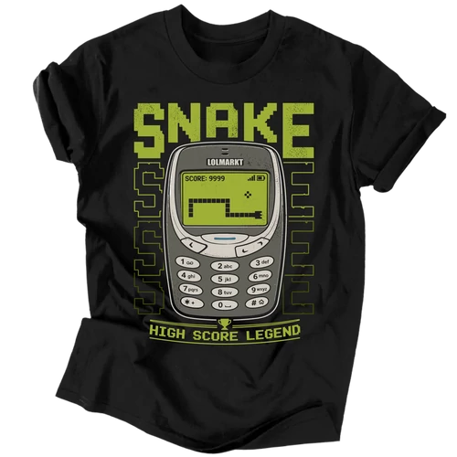 Snake póló (Fekete)