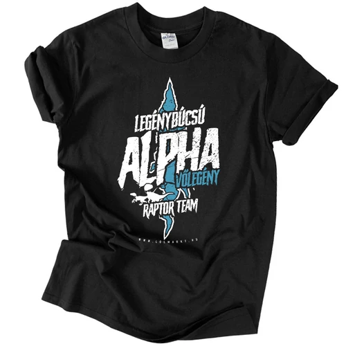 Raptor Team - Alpha legénybúcsús póló (fekete)