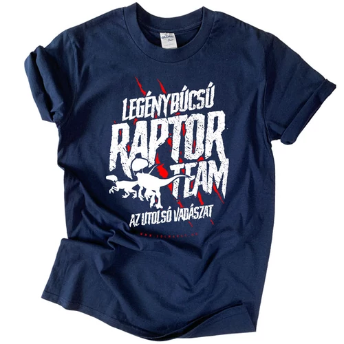 Raptor Team - legénybúcsús póló (Sötétkék)
