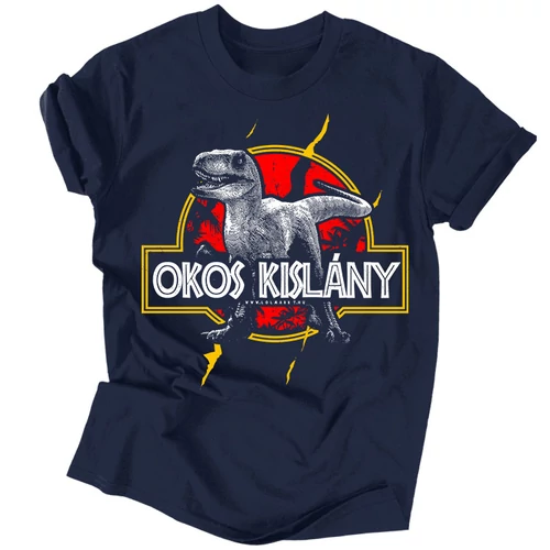 Okos kislány férfi póló (navy)