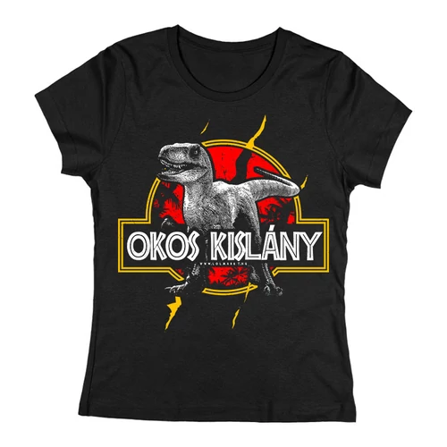 Okos kislány női póló (fekete)