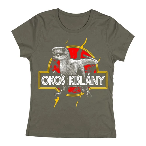 Okos kislány női póló (grafit)