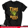 Kép 4/22 - Time is money friend fekete férfi póló - TD229