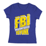 Kép 4/6 - Faszom bánja igyunk FBI női póló (Királykék)
