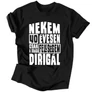 Nekem 40 évesen férfi póló (Fekete)