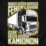 Fasza gyerek kamionon férfi póló (B_fekete)