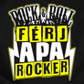 Kép 2/5 - Rock &amp; Roll Apa férfi póló (B_Fekete)
