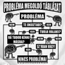 Probléma megoldó táblázat női póló (B_Fehér)