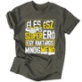Éles ész... raktáros férfi póló (Grafit)