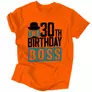 Kép 5/6 - The Birthday Boss férfi póló (Narancs)