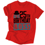 Kép 4/7 - The Birthday Boss férfi póló (Piros)