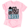 Kép 7/7 - The Birthday Boss férfi póló (Rózsaszín)