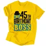 Kép 6/6 - The Birthday Boss férfi póló (Sárga)
