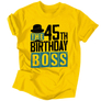 Kép 6/7 - The Birthday Boss férfi póló (Sárga)