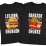 Legjobb barátok női póló szett  (Fekete)