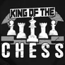 King of the chess női póló (B_fekete)