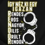 Így néz ki egy rendőr férfi póló (B_fekete)