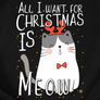 Kép 2/14 - Christmas is meow női póló (B_Fekete)