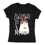 Kép 1/14 - Christmas is meow női póló (Fekete)