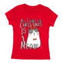 Christmas is meow női póló (Piros)