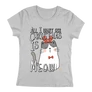 Christmas is meow női póló (Szürke)