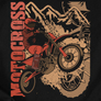 Kép 3/6 - Motocross férfi póló (B_fekete)
