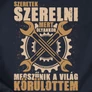 Kép 2/4 - Szeretek szerelni férfi póló (B_Sötétkék)