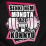 Nem könnyű női póló (B_Fekete)