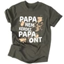 Papa nem kérdez (ÖNT) férfi póló (Grafit)