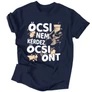 Öcsi nem kérdez (ÖNT) férfi póló (Sötétkék)