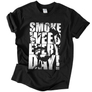 Kép 1/2 - Smoke weed férfi póló (Fekete)