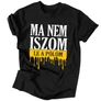 Ma nem iszom férfi póló (fekete)