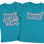Kép 5/11 - BRIDE SECURITY TEAM - lánybúcsús póló szett (türkiz)