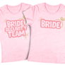 Kép 6/14 - BRIDE SECURITY TEAM - lánybúcsús póló szett (világosrózsaszín)
