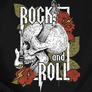 Kép 2/2 - Rock'n'Roll kapucnis pulóver (B_fekete)