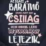 Az igazi barátnő női póló előnézeti kép (Sötétkék)