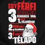 Kép 2/4 - A férfi a télapó férfi póló előnézeti kép (Fekete_B)