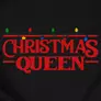 Kép 2/3 - Christmas Queen kapucnis pulóver előnézeti kép (B_Fekete)