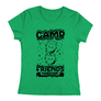 Kép 4/5 - Camp Friends női póló  Zöld)