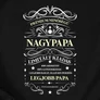 Prémium minőségű Nagypapa férfi póló (B_Fekete)