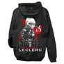 Charles Leclerc kapucnis pulóver (Fekete)