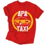 Apa Taxi férfi póló (Piros)
