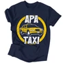 Apa Taxi férfi póló (Sötétkék)