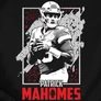 Patric Mahomes szurkolói Póló - férfi póló (B_Fekete)