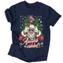 Kép 3/4 - Ho Ho Ho Ajándék érdekel? férfi póló (Sötétkék)